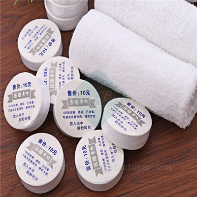China Bulk compressed face cloth Producer Custom White Compress Hand Towel Wholesale Company